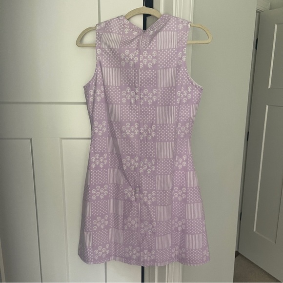 NWT Julia Armory Baby Jane Poplin Dress in Lilac Patchwork Purple Sleeveless - Picture 5 of 5